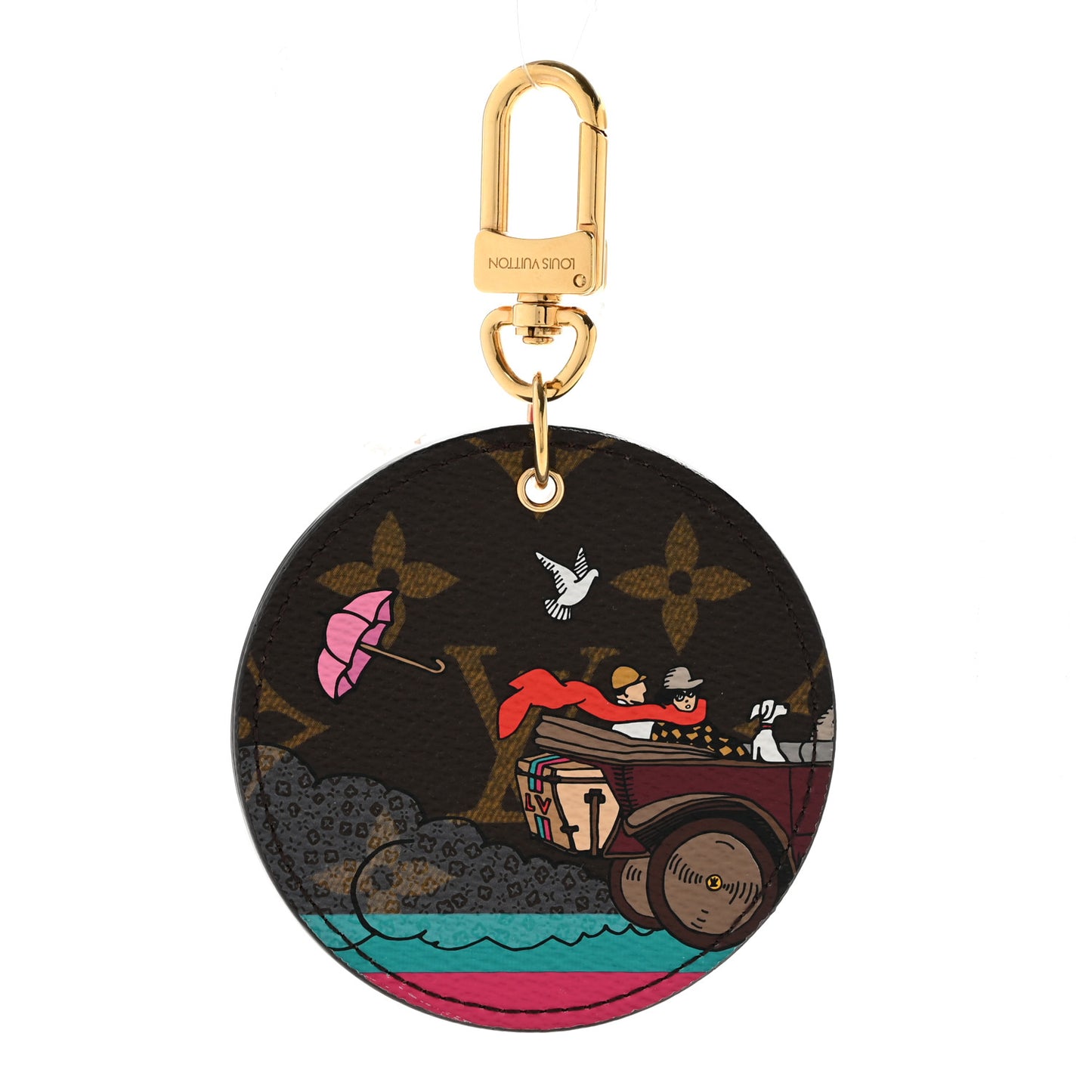 Monogram 2015 Christmas Animation Bag Charm Key Ring