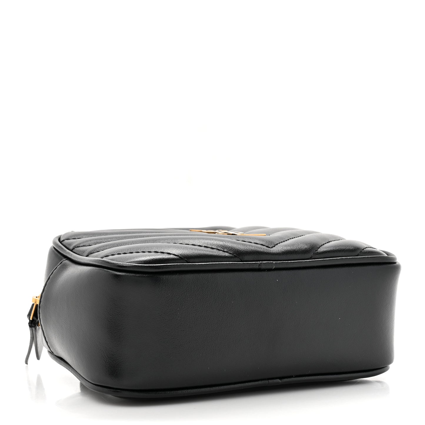 Calfskin Matelasse Monogram Lou Belt Bag Black