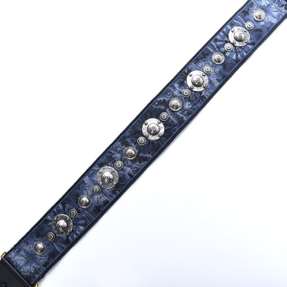Christian Dior Canvas Embroidered Studded KaleiDiorscopic Adjustable Shoulder Strap Blue 4 of 6