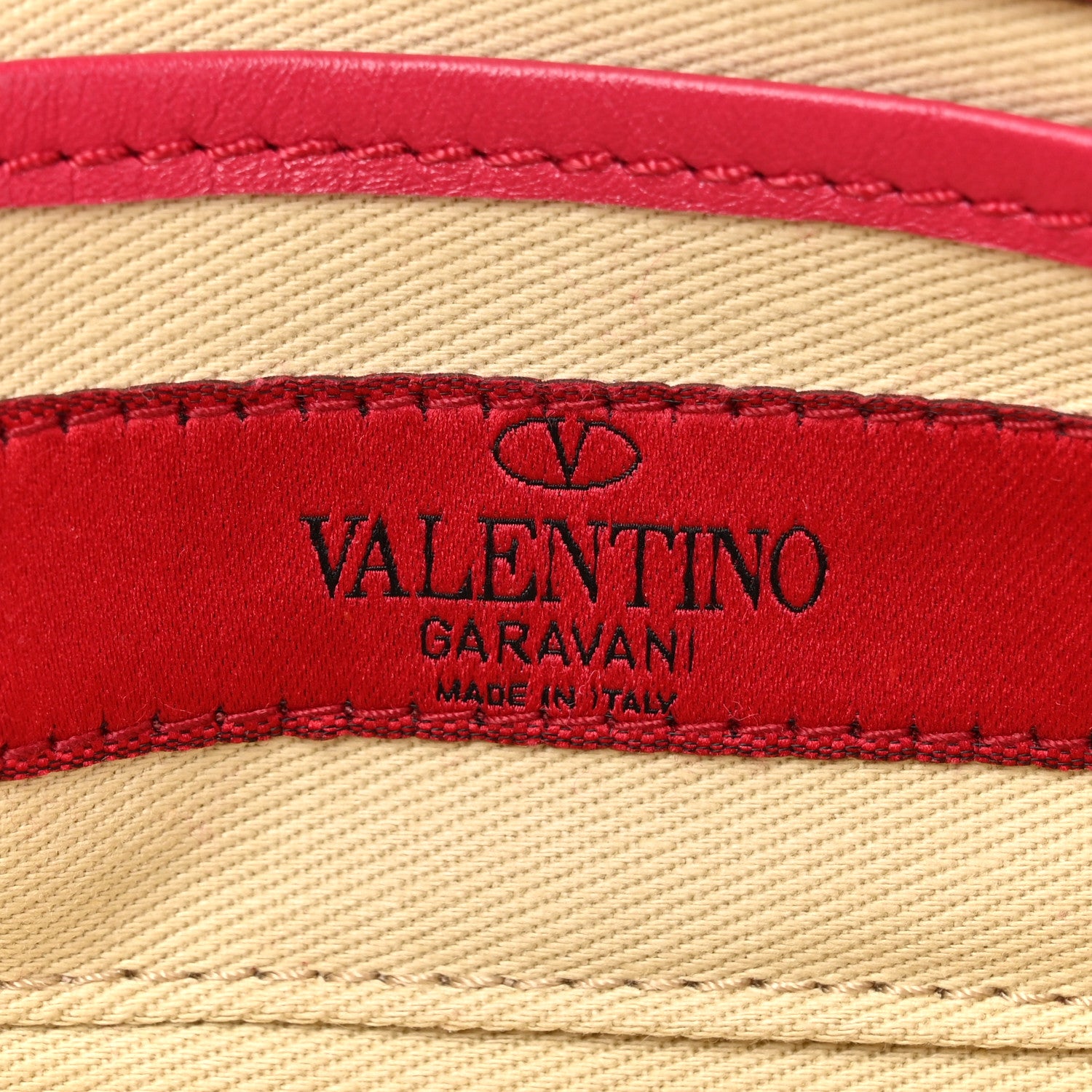 Valentino Garavani Nappa Rockstud Bangle Clutch Red 7 of 16