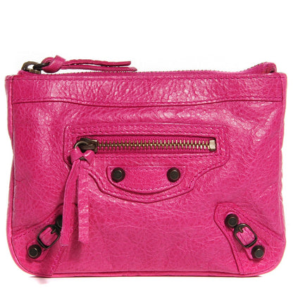 Balenciaga Agneau Classic Hardware Porte-Monnaie Coin Purse Cyclamen 1 of 9