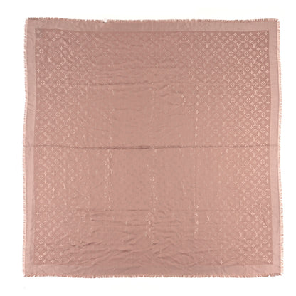 Louis Vuitton Silk Wool Monogram Shawl Kraft 1 of 3