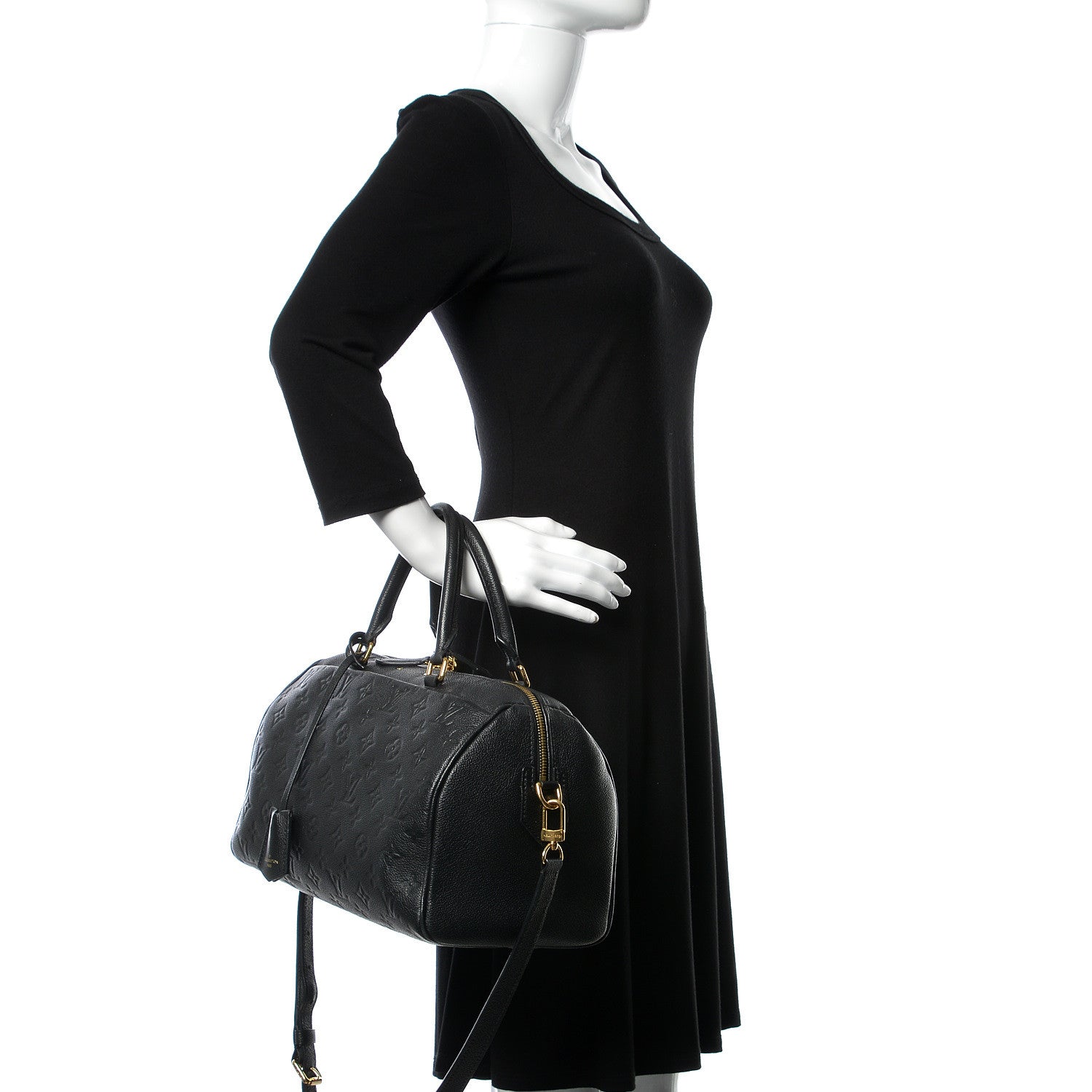 Louis Vuitton Empreinte Speedy Bandouliere 30 NM Black 2 of 17