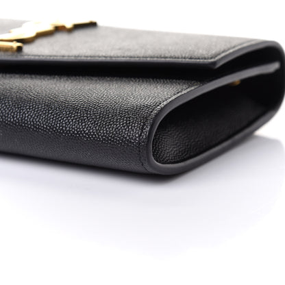 Saint Laurent Grain De Poudre Uptown Chain Wallet Black 7 of 11
