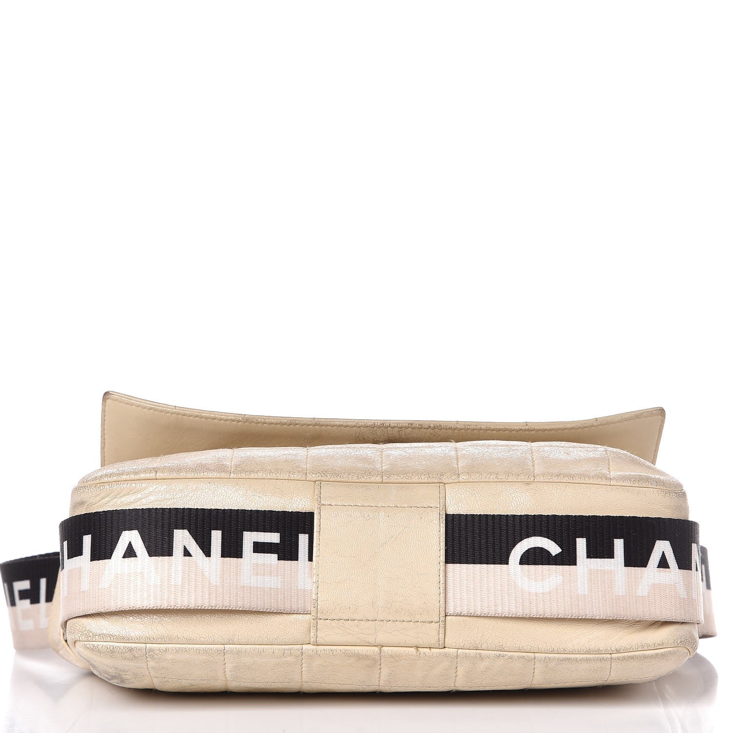 Chanel Lambskin Sport Flap Bag Beige Black 14 of 19