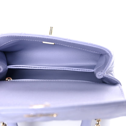 Chanel Caviar Quilted Mini Coco Handle Flap Light Purple 5 of 9