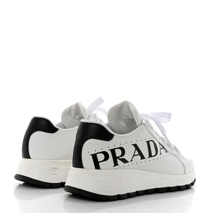 Prada Nylon Gabardine Logo Sneakers 36 White 4 of 9