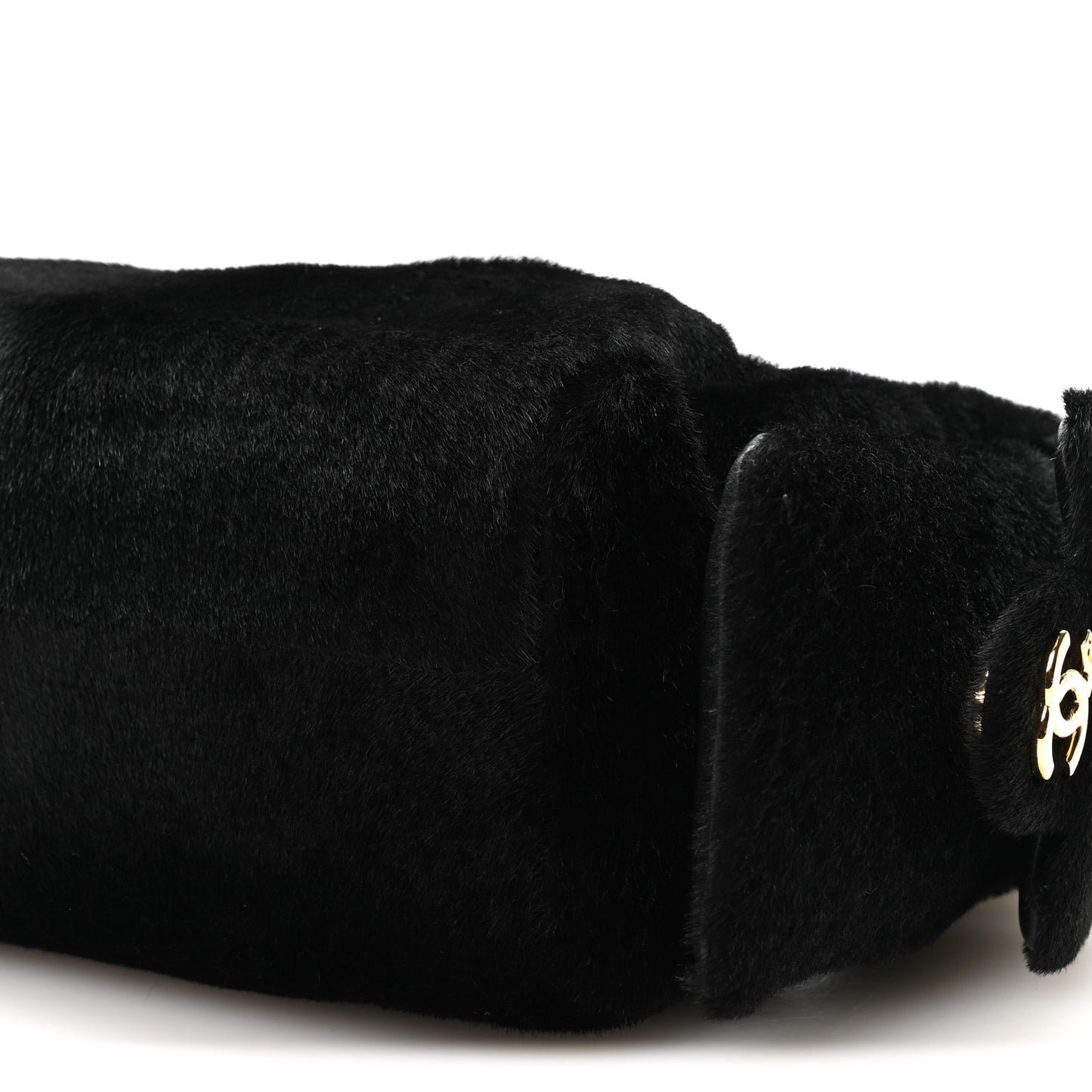 Pony Hair Mini Chanel 25 Handbag Black Black