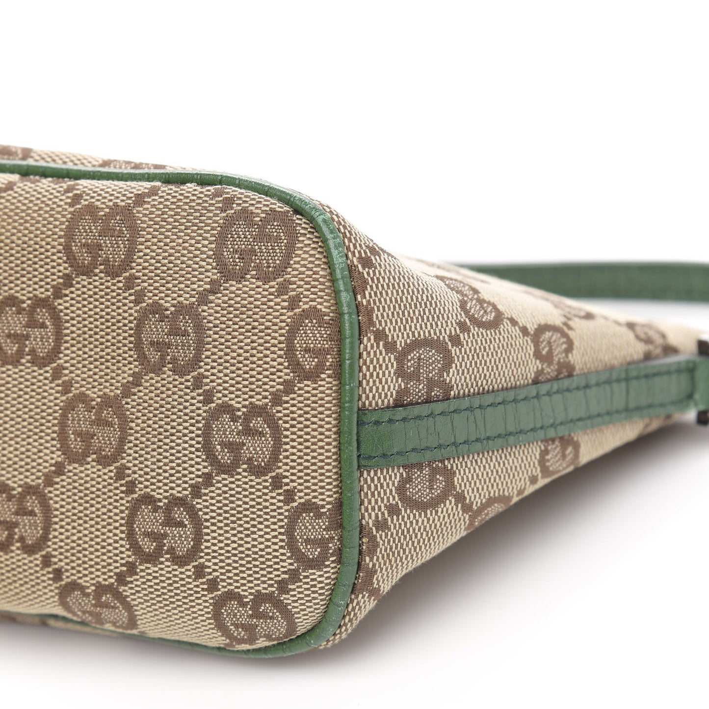 Monogram Web Boat Pochette Green