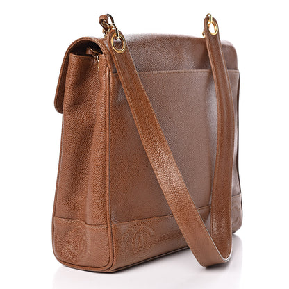 Chanel Caviar CC Shoulder Bag Brown 3 of 20