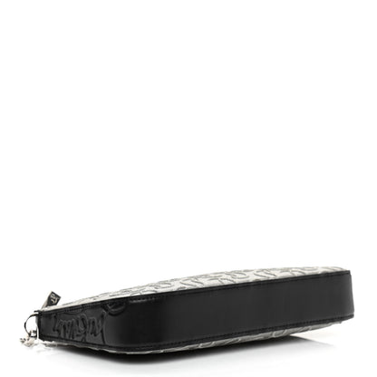 Christian Louboutin Glitter Calfskin Loubila Chain Clutch Silver 3 of 8