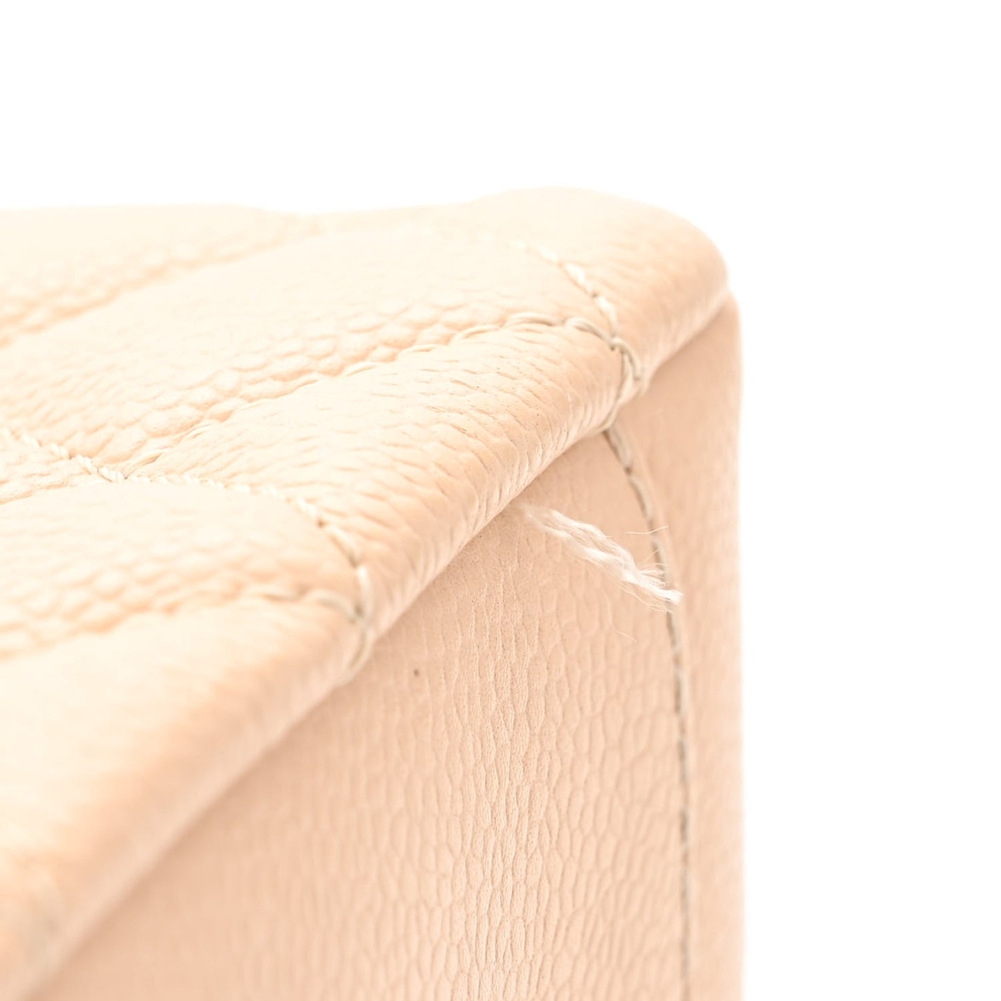 Caviar Quilted Grand Shopping Tote GST Light Beige