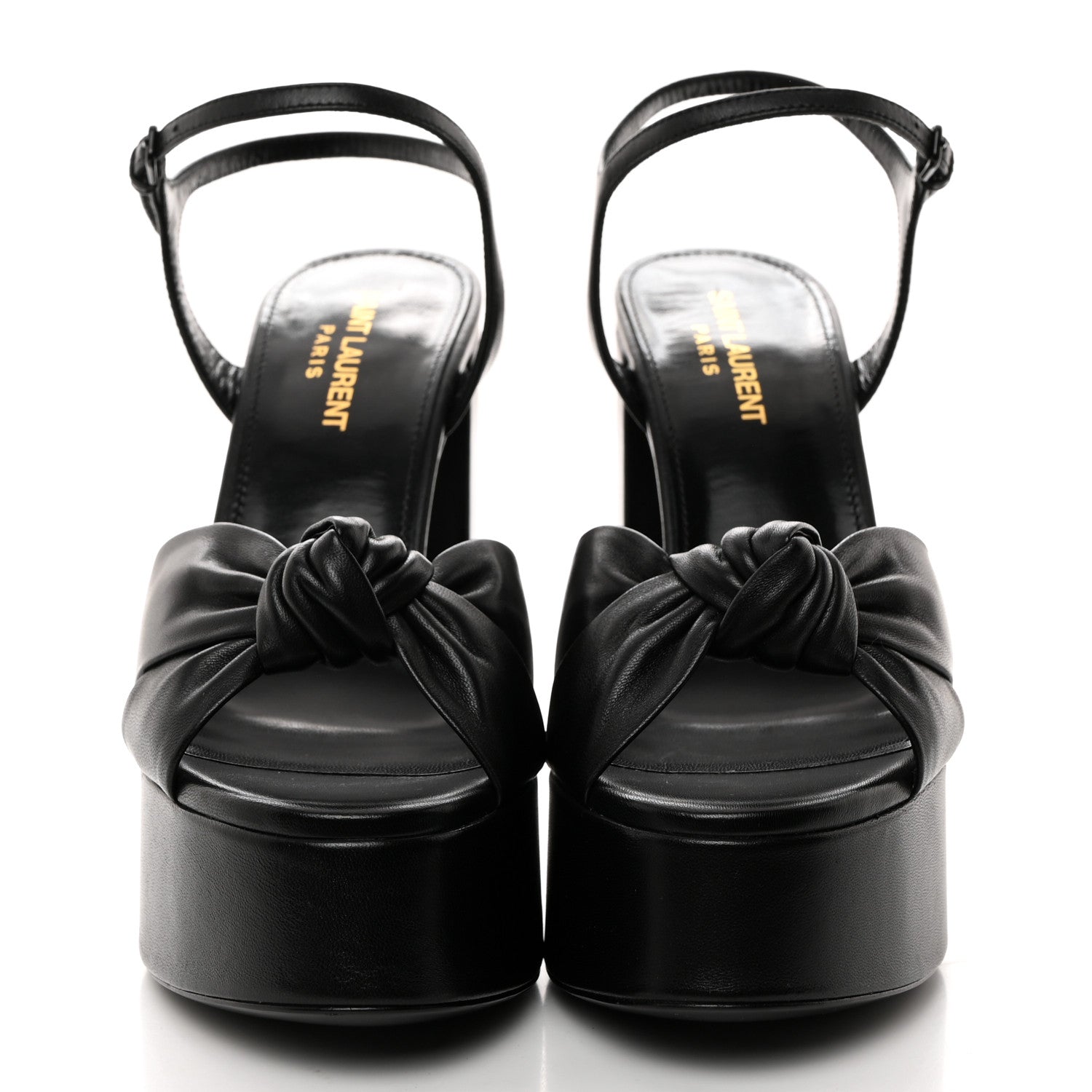 Saint Laurent Vendome Bianca 85 Platform Sandals 37 Black 2 of 9