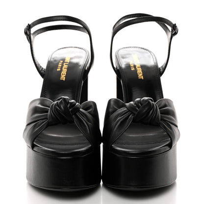 Saint Laurent Vendome Bianca 85 Platform Sandals 37 Black 2 of 9