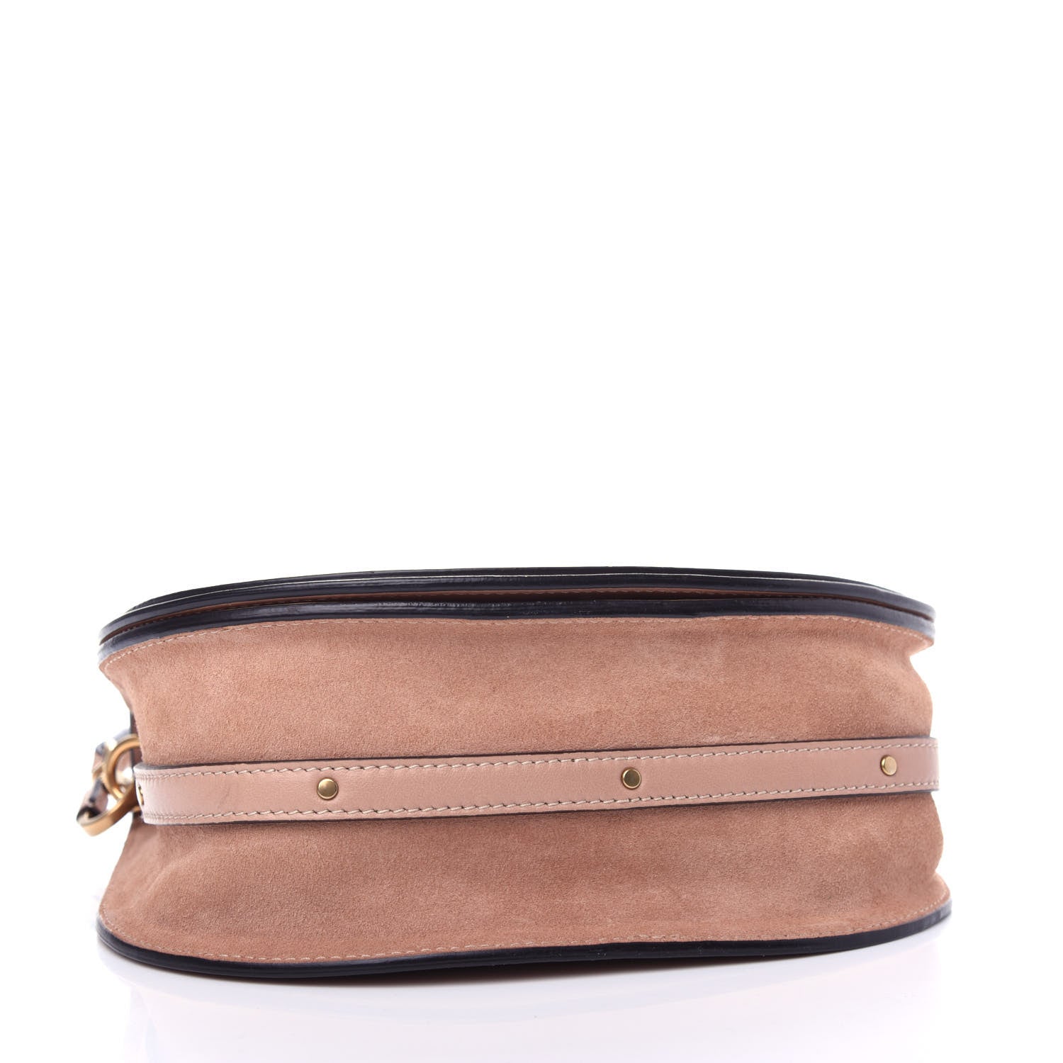 Chloe Calfskin Suede Medium Nile Bracelet Bag Biscotti Beige 4 of 10