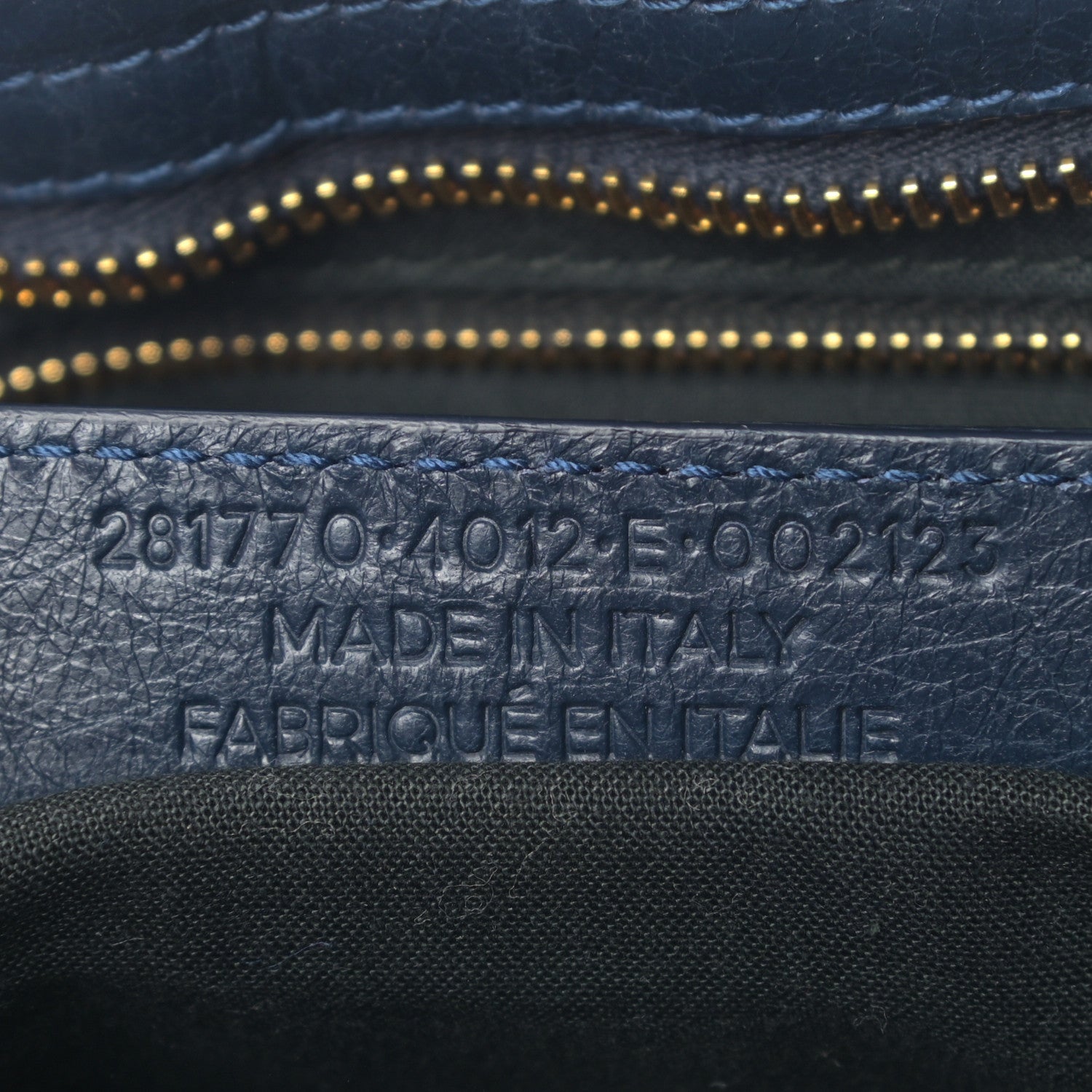 Balenciaga Agneau Giant 12 Gold Hardware City Bleu Obscur 7 of 13