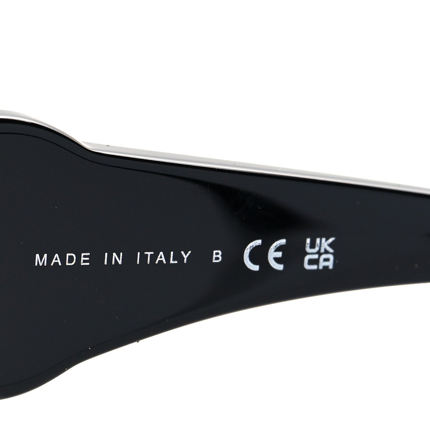 Acetate Calfskin Square Sunglasses 5474-Q-A Black White