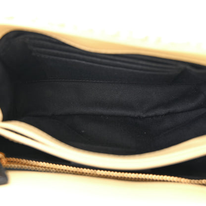 Saint Laurent Raffia Monogram Toy Loulou Chain Satchel Naturale 5 of 12