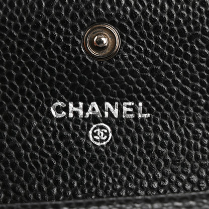 Chanel Caviar Quilted Flap Card Holder Black 6 of 15