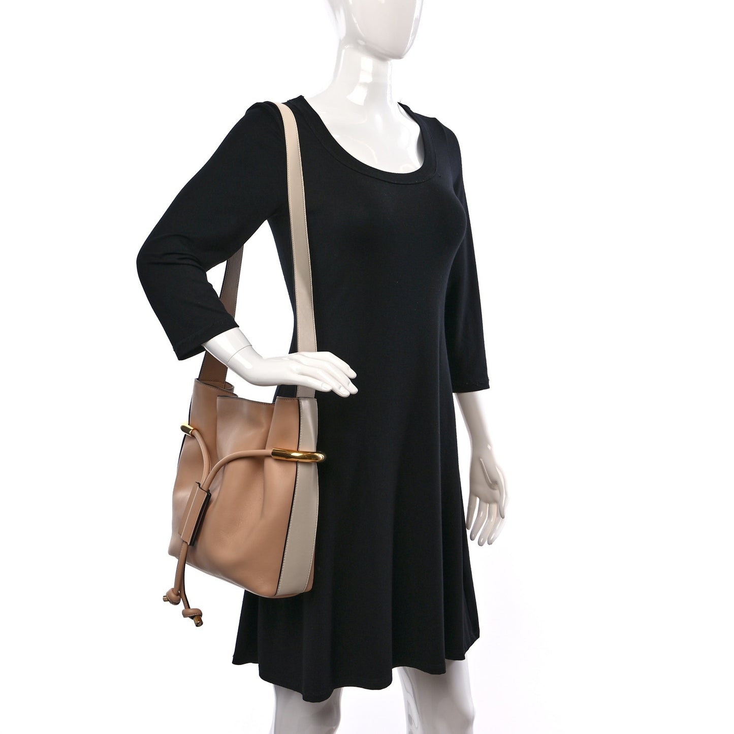 Calfskin Small Emma Drawstring Bag Blush Nude