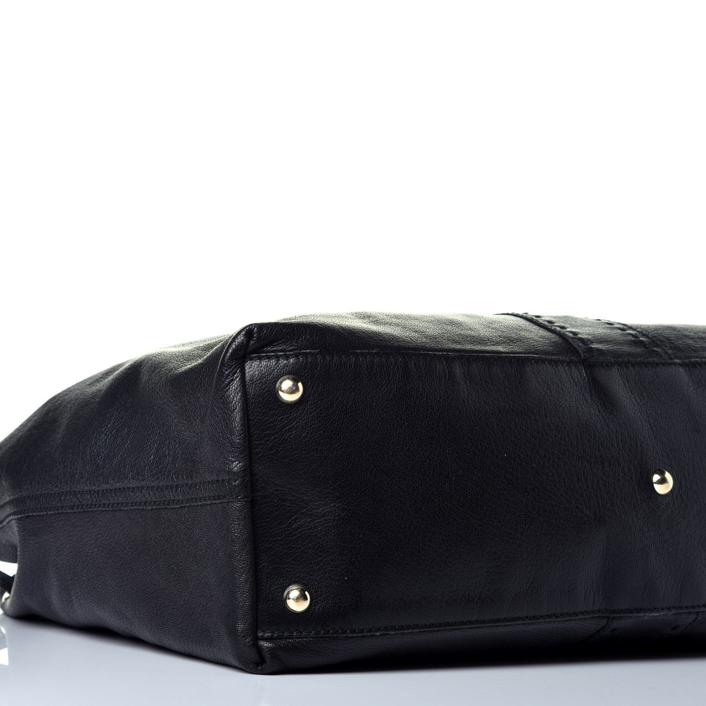 Calfskin Reversible Double Sac Y Tote Gold Black