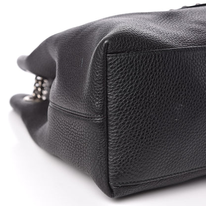 Gucci Pebbled Calfskin Studded Medium Soho Chain Shoulder Bag Black 8 of 10