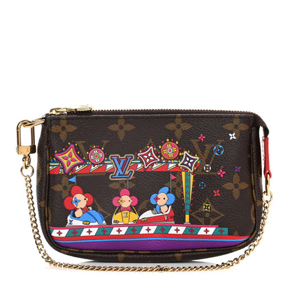 Louis Vuitton Monogram 2020 Christmas Animation Bumper Cars Mini Pochette Accessories Coquelicot 1 of 11