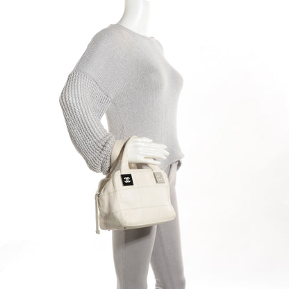 Chanel Caviar Square Stitched Tote White 2 of 8