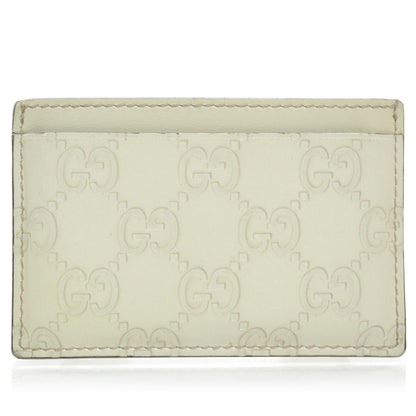 Gucci Guccissima Card Case Holder White 1 of 7