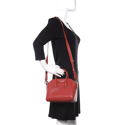 Givenchy Sugar Goatskin Mini Antigona Medium Red 2 of 10