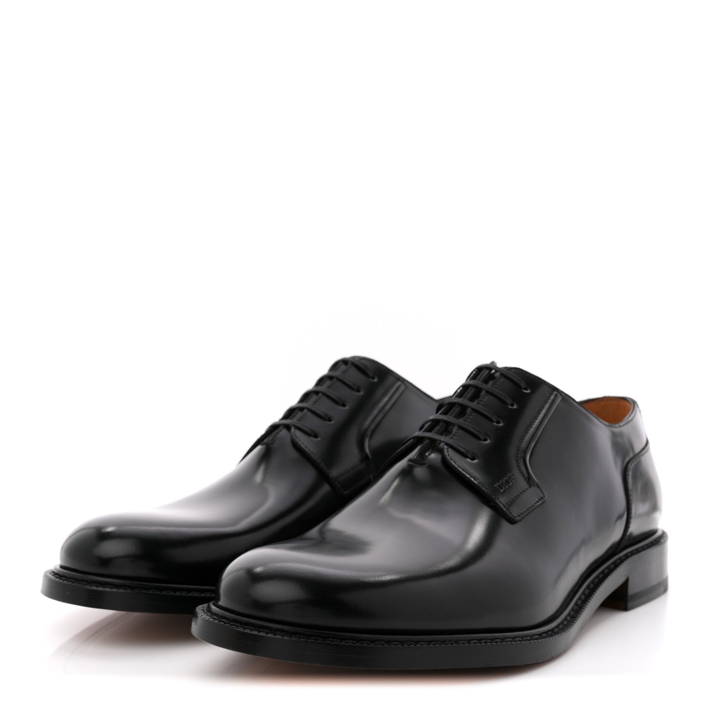Calfskin Mens Derby Evidence Shoes 43 Black