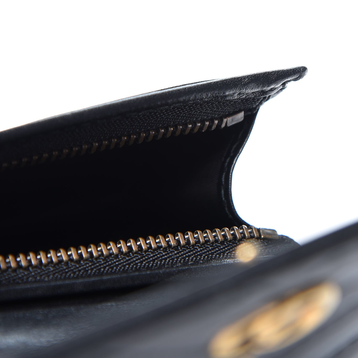 Gucci Calfskin Matelasse GG Marmont Card Case Wallet Black 5 of 10