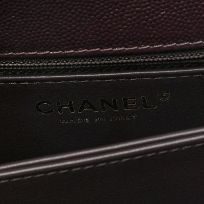 Chanel Caviar Quilted Mini Coco Handle Flap Dark Brown 6 of 10
