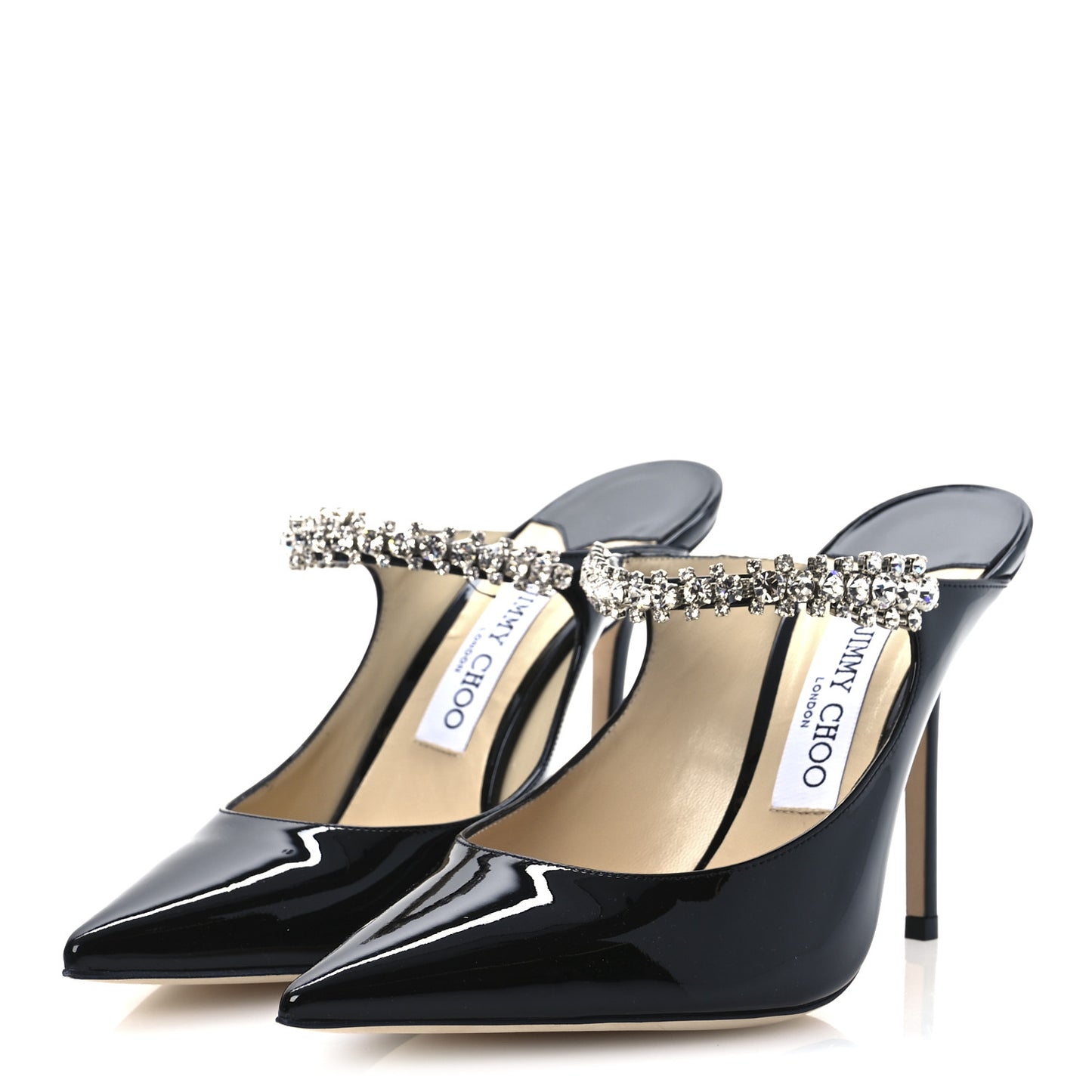 Patent Crystal Bing 100 Pumps 36 Black 39.5 Black