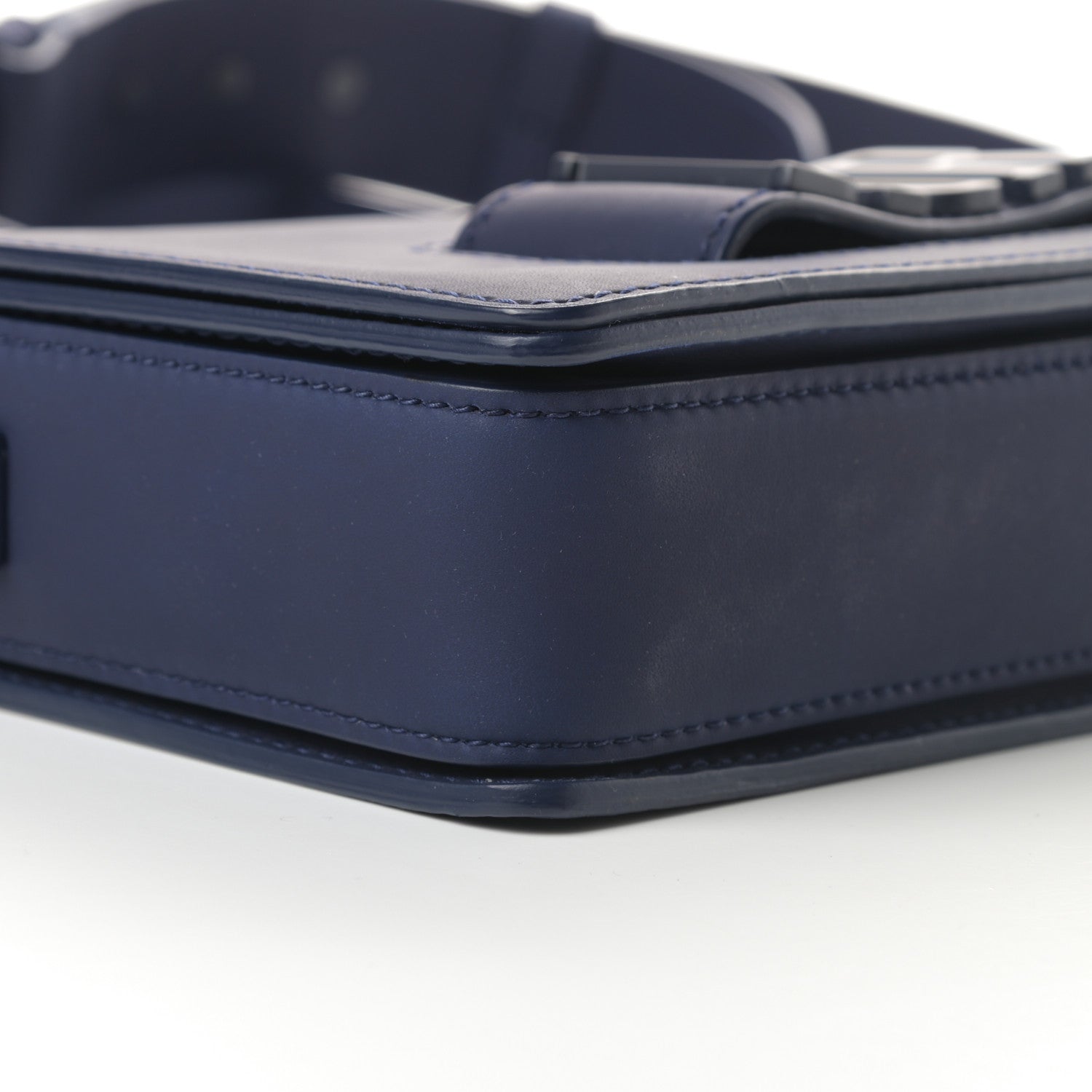Christian Dior Ultra Matte Calfskin Dio(r)evolution Flap Bag Navy 10 of 13