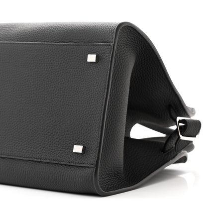 The Row Matte Grained Calfskin Soft Margaux 12 Black 9 of 9