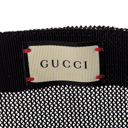 Gucci X SEGA Calfskin GUCCY Stars Baseball Hat M Black Gold 3 of 4