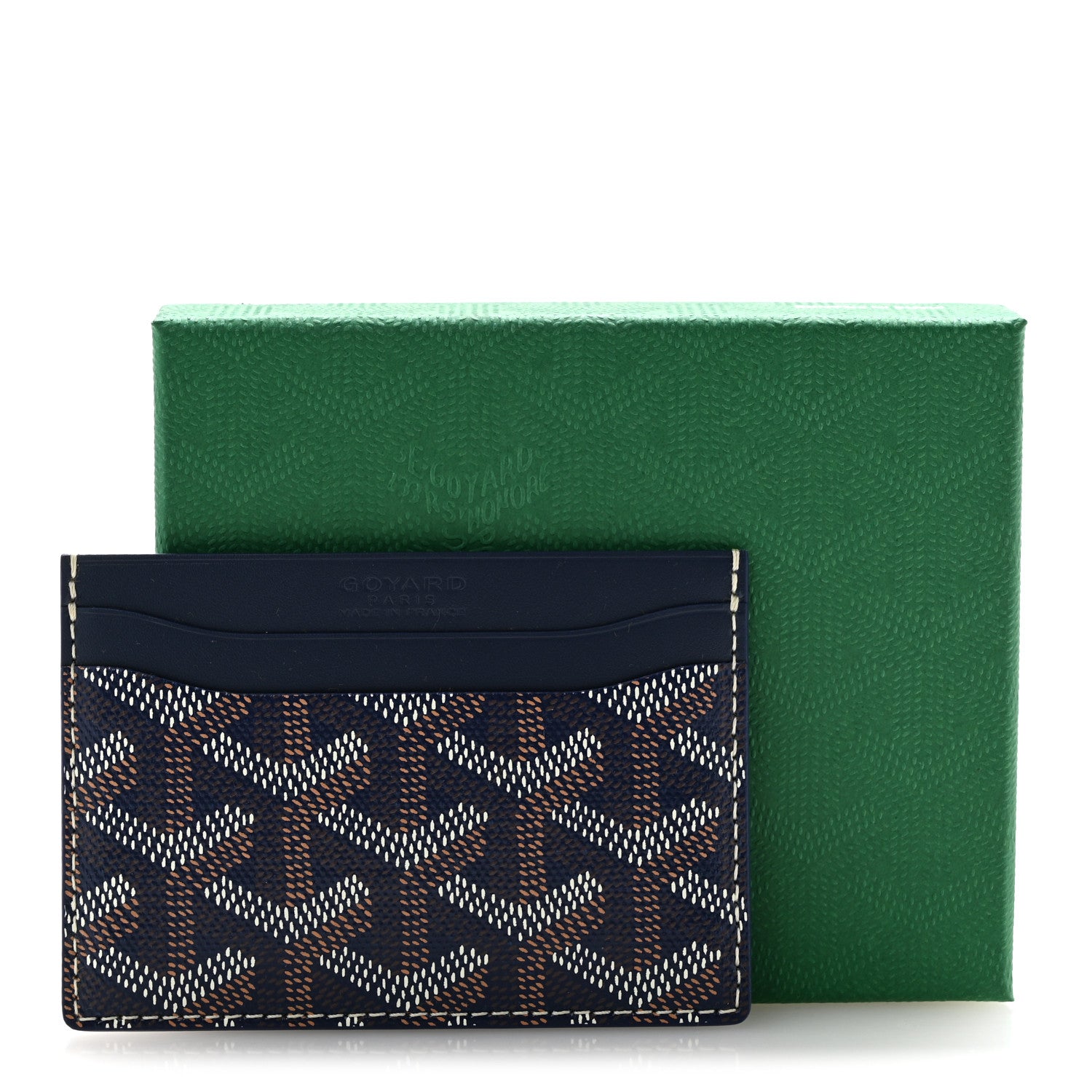 Goyard Goyardine Saint Sulpice Card Holder Navy 8 of 8
