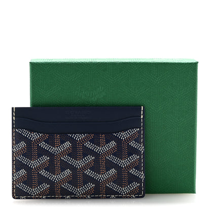 Goyard Goyardine Saint Sulpice Card Holder Navy 8 of 8