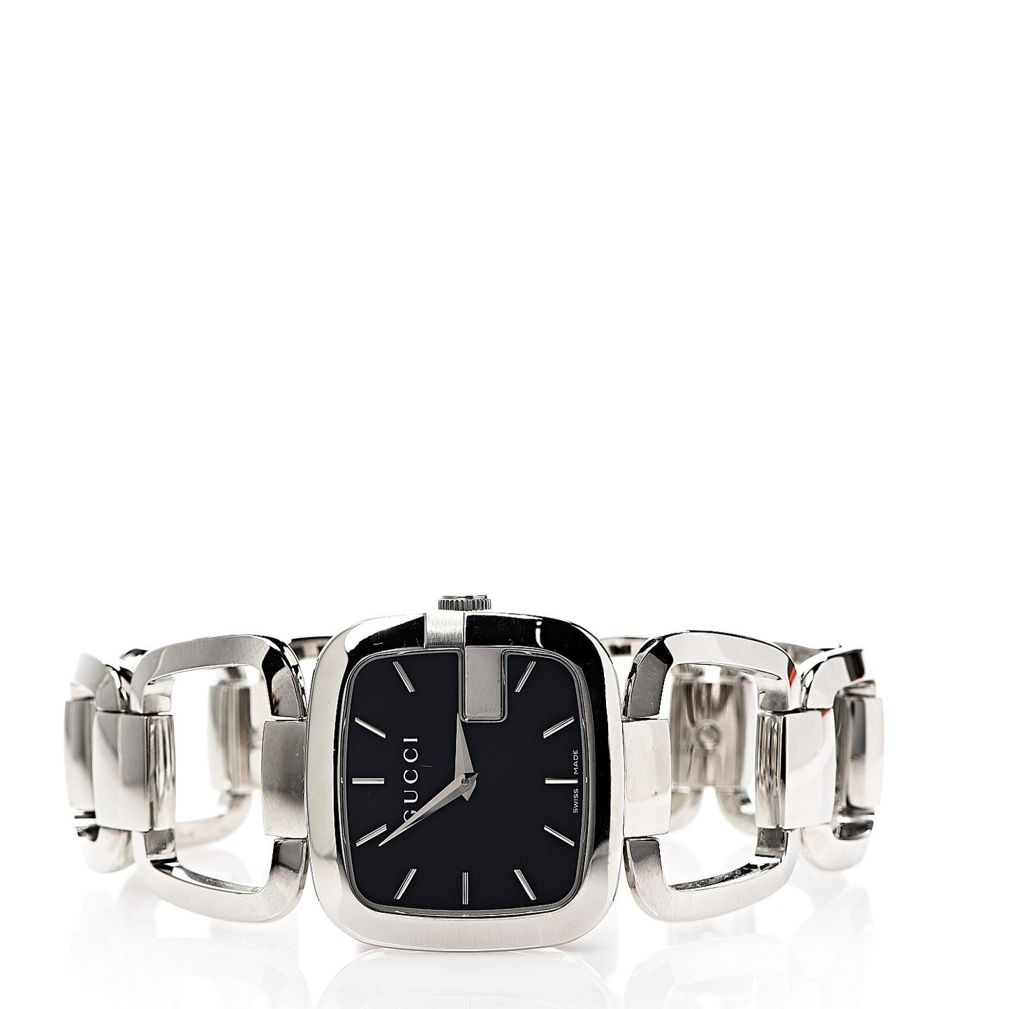 Stainless Steel 32mm G-Square Quartz Watch Black
