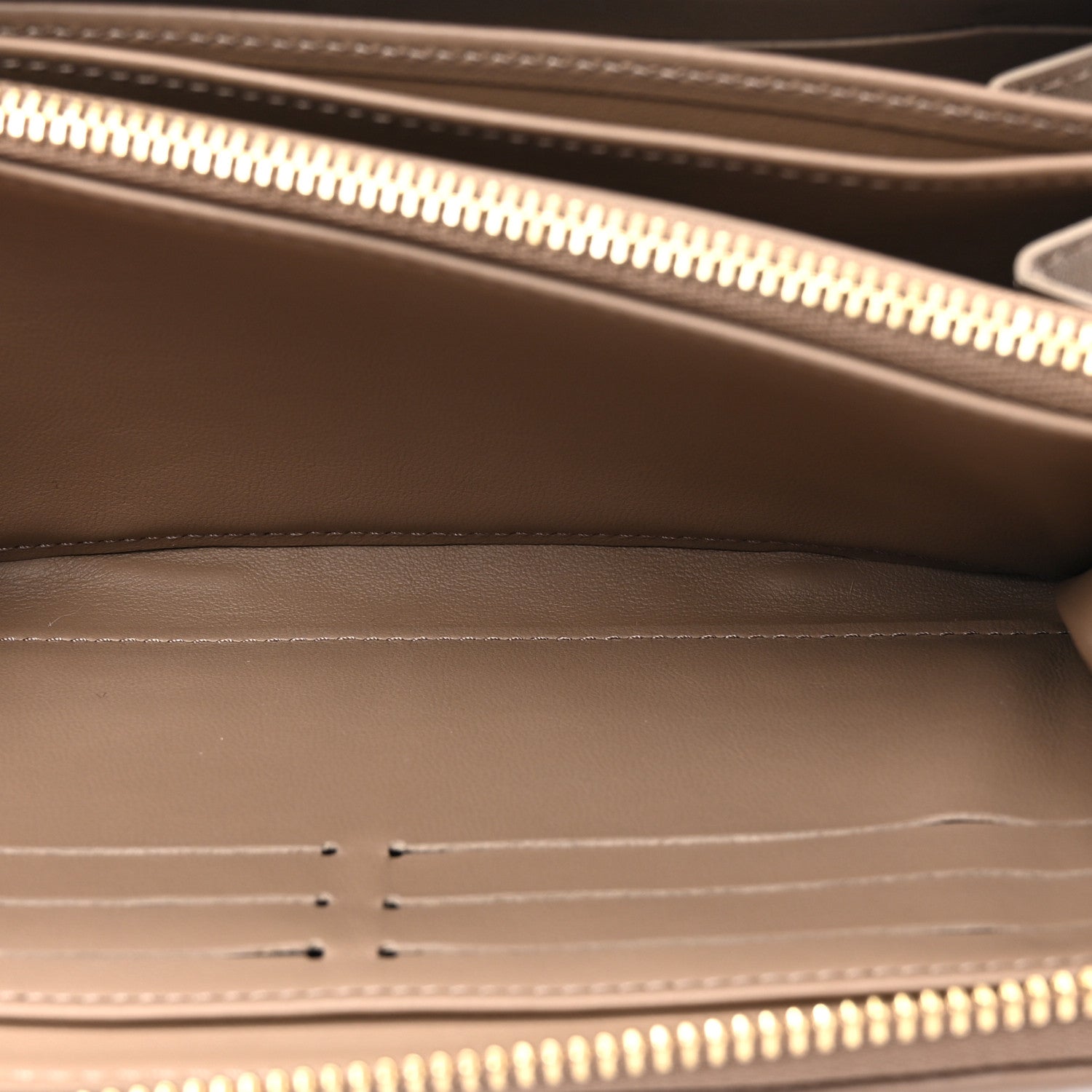 Louis Vuitton Lambskin Embossed Monogram Coussin Zippy Wallet Taupe 7 of 8