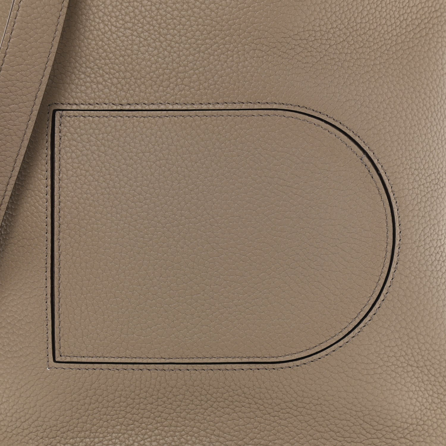 Delvaux Taurillon Pin Daily Surpique Bucket Taupe 7 of 9