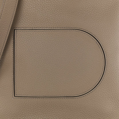 Delvaux Taurillon Pin Daily Surpique Bucket Taupe 7 of 9