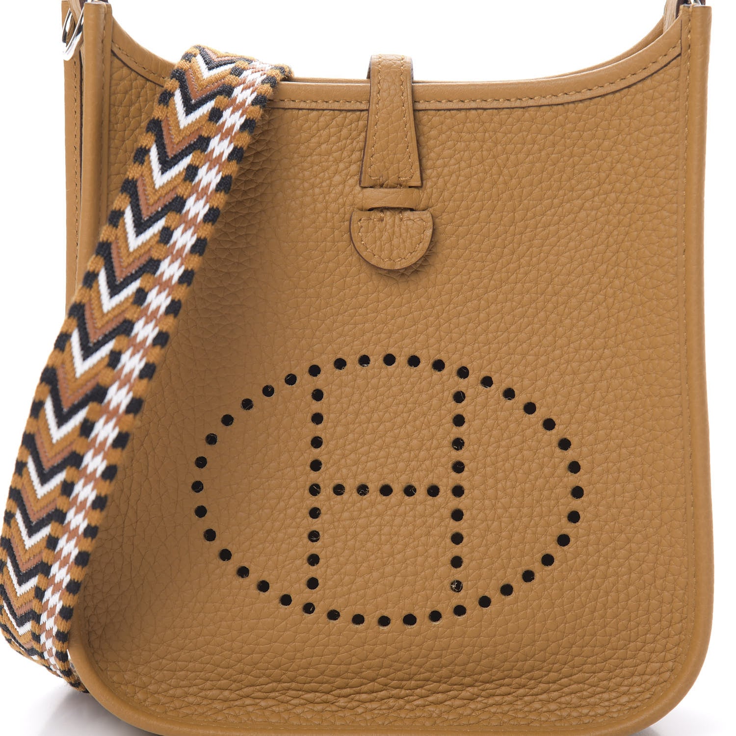 Hermes Taurillon Clemence Allegro Evelyne TPM Sesame 8 of 11