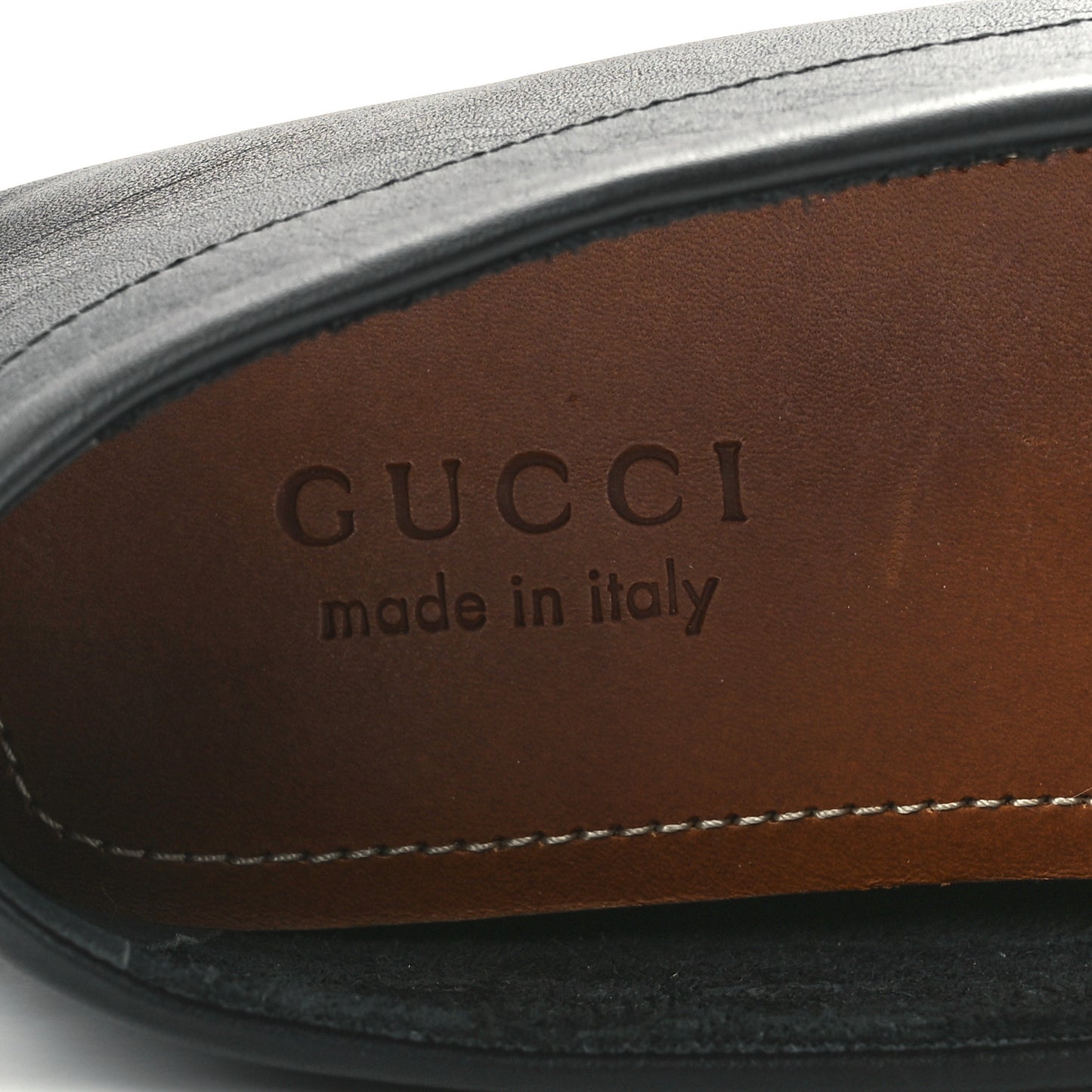 Soft Clove Calfskin Monochrome Mens Interlocking G Driver Loafers 10.5 Black