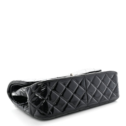 Chanel Patent Quilted Jumbo Double Flap Black 4 of 13