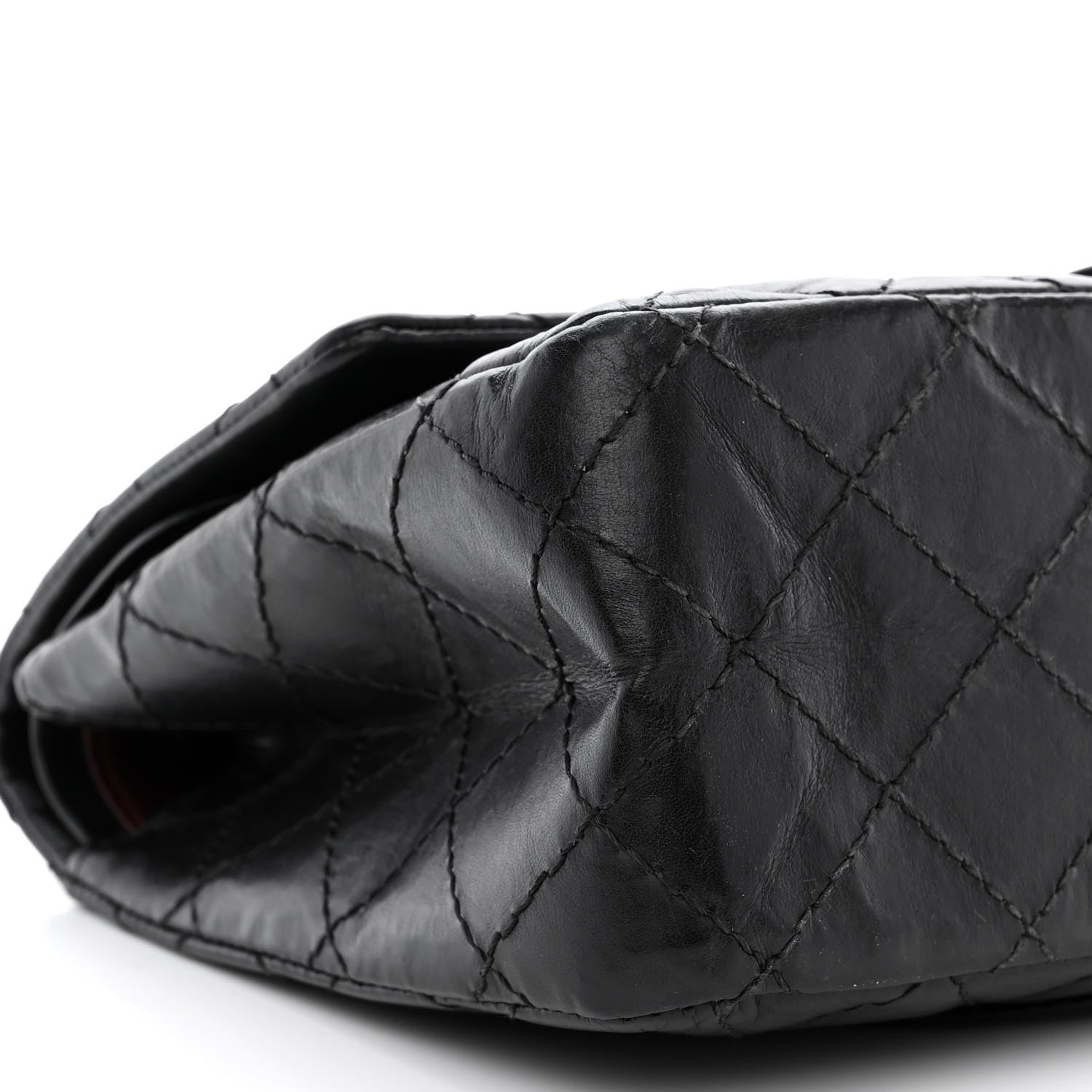 Chanel Aged Calfskin Quilted 2.55 Reissue 226 Flap Black 9 of 10