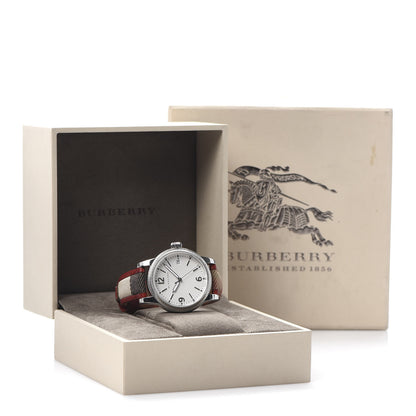Burberry Stainless Steel Calfskin 38mm Utilitarian Quartz Watch BU7842 6 of 6