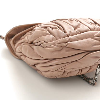Miu Miu Nappa Matelasse Coffer Hobo Cammeo 8 of 9