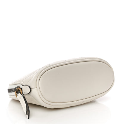 Gucci Calfskin Matelasse GG Marmont Pouch Cosmetic Case White 4 of 10